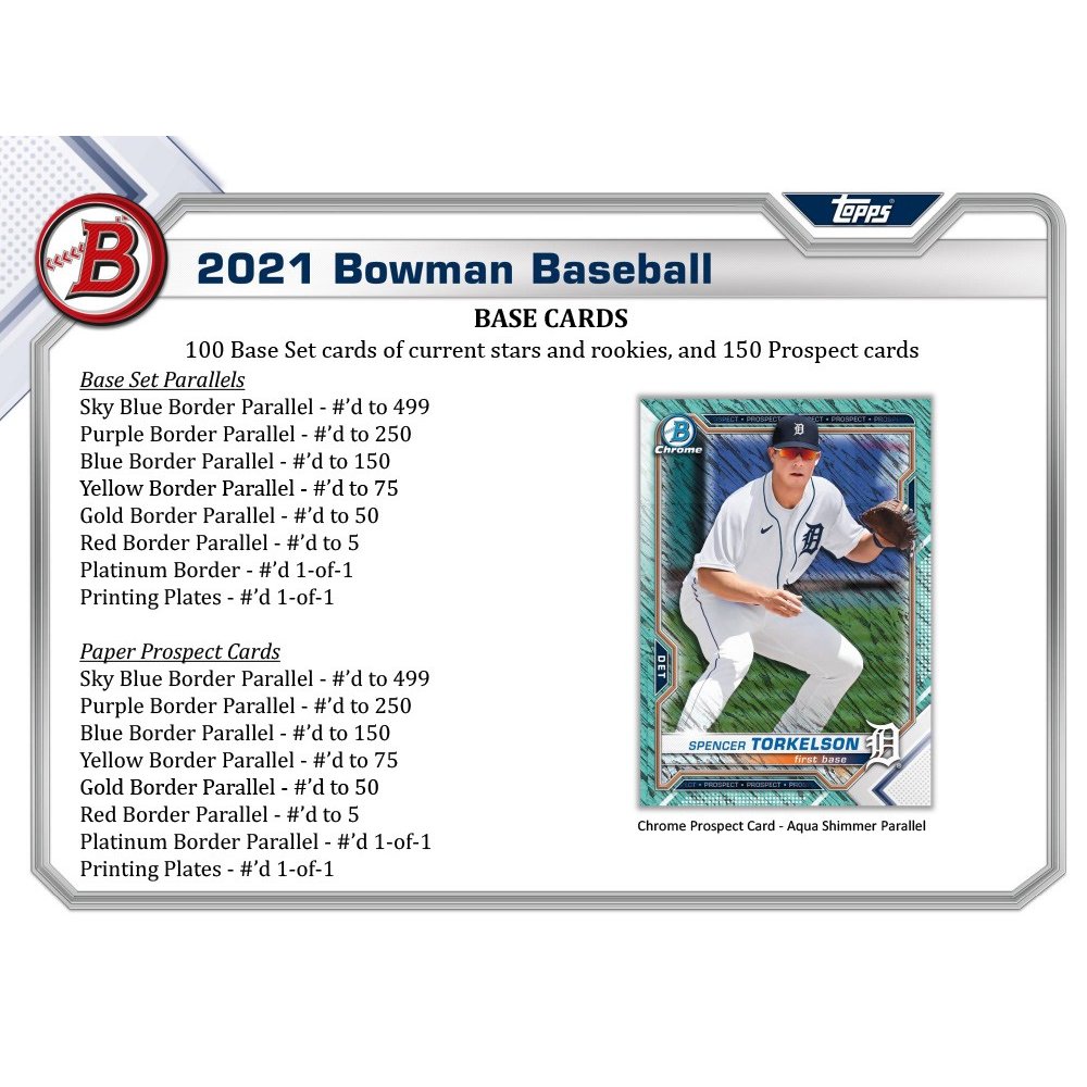2021 Bowman Baseball HTA Hobby Jumbo Box | Steel City