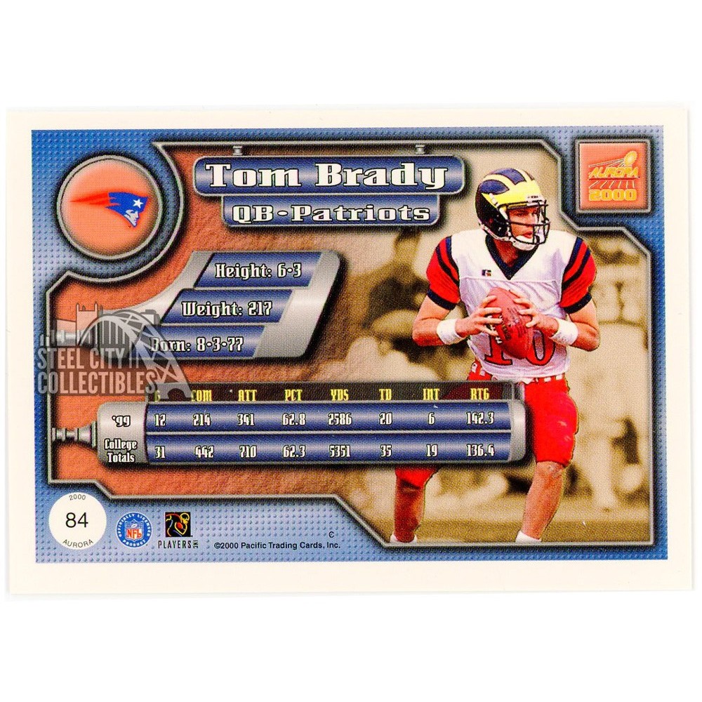 2000 Pacific Tom Brady ルーキーカード Tom Brady 2000 pacific rookie card #403 | eBay