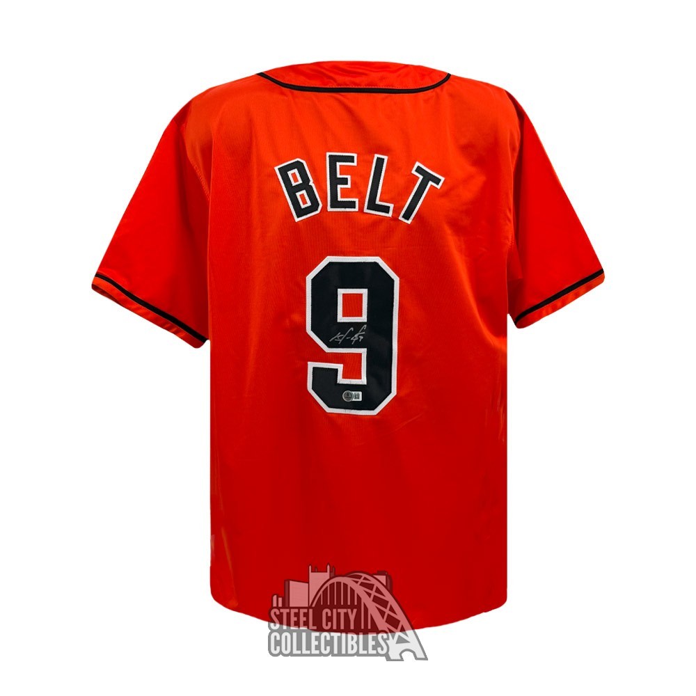 Brandon Belt Autographed San Francisco Custom Orange Baseball