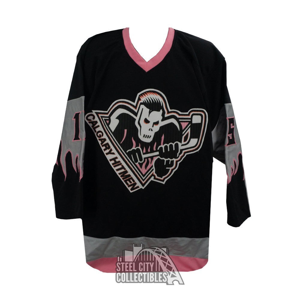 Bret The Hitman Hart Autographed Custom Calgary Hockey Jersey