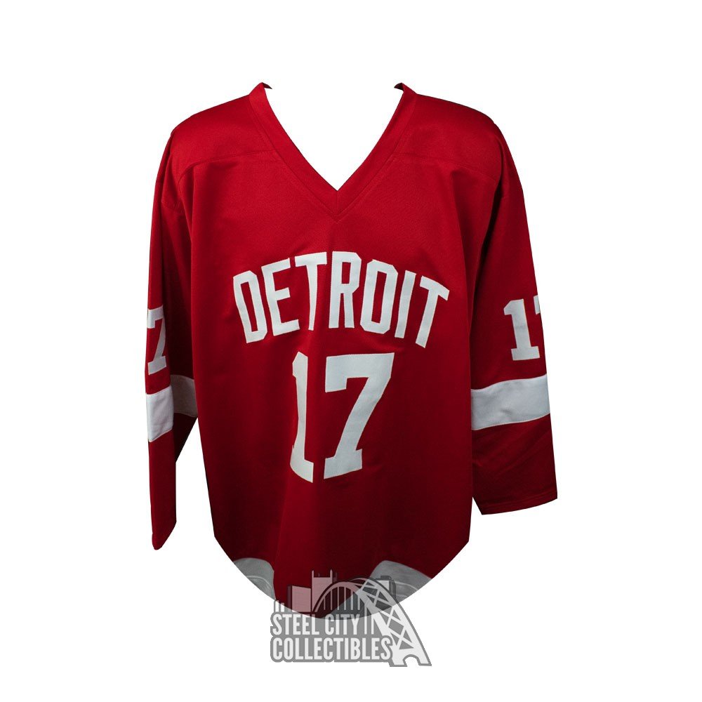 custom red wings jersey