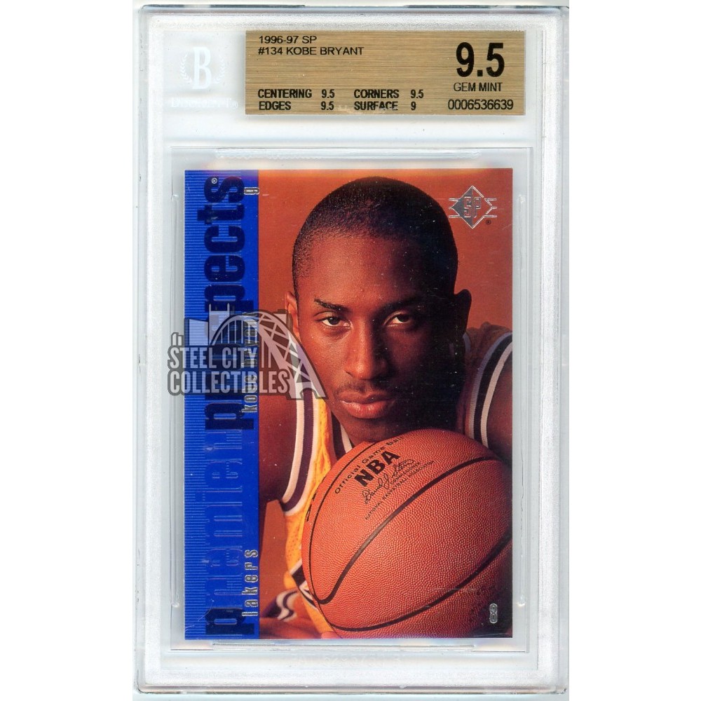 Kobe Bryant 1996-97 Upper Deck SP Rookie Card #134 BGS 9.5 | Steel