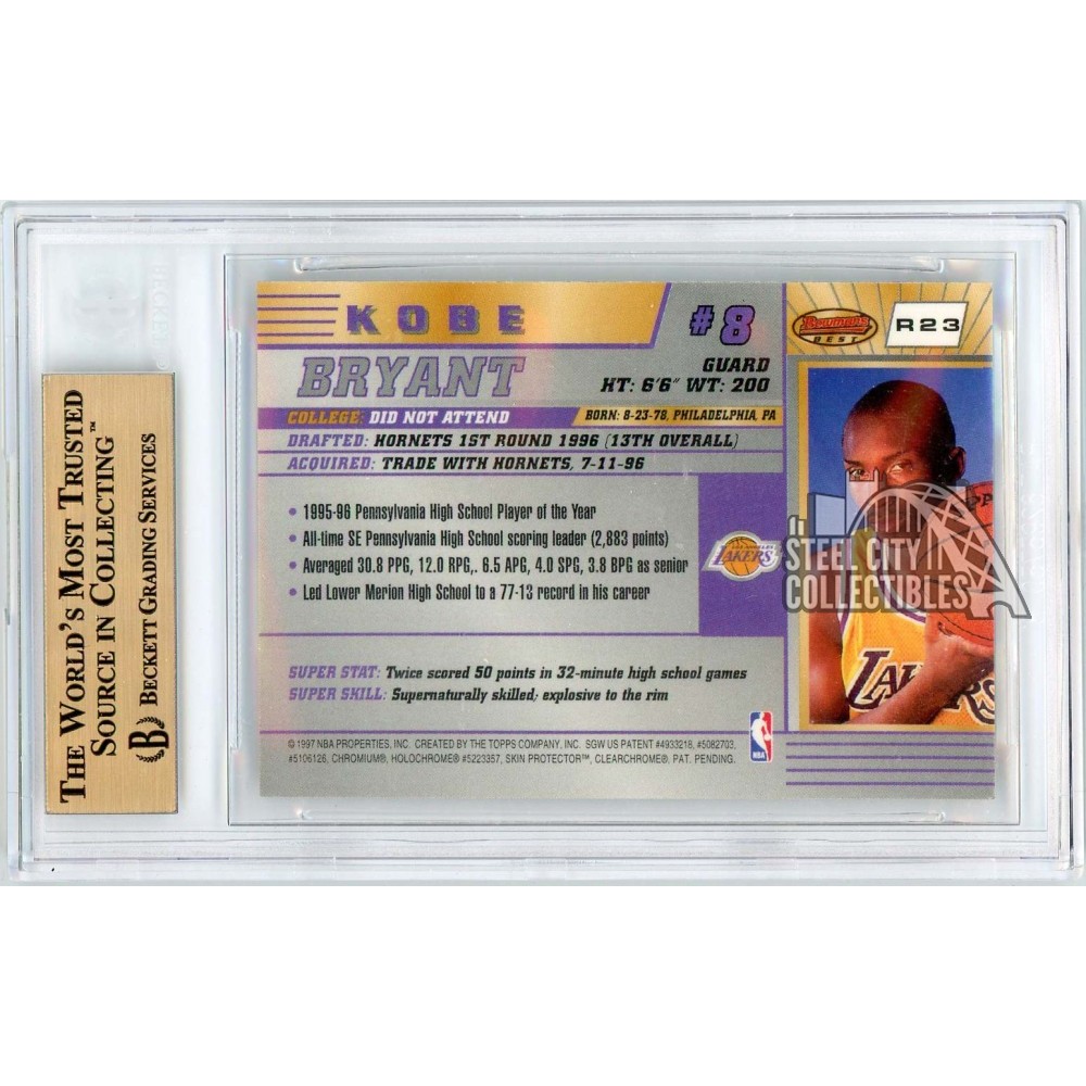 kobe bryant rookie card graded 1996-97 Collector's Choice #LA2 PSA 10 | Gem Mint 1006 8.24: The Definitive Collection