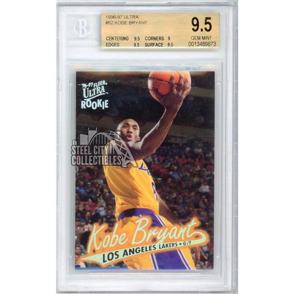 Kobe Bryant 1996-97 Fleer Ultra Rookie Card #52 BGS 9.5 | Steel