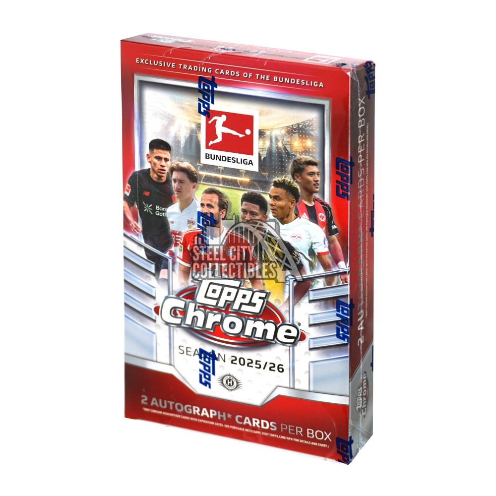 2025-26 Topps Chrome Bundesliga Soccer Hobby Box | Steel City