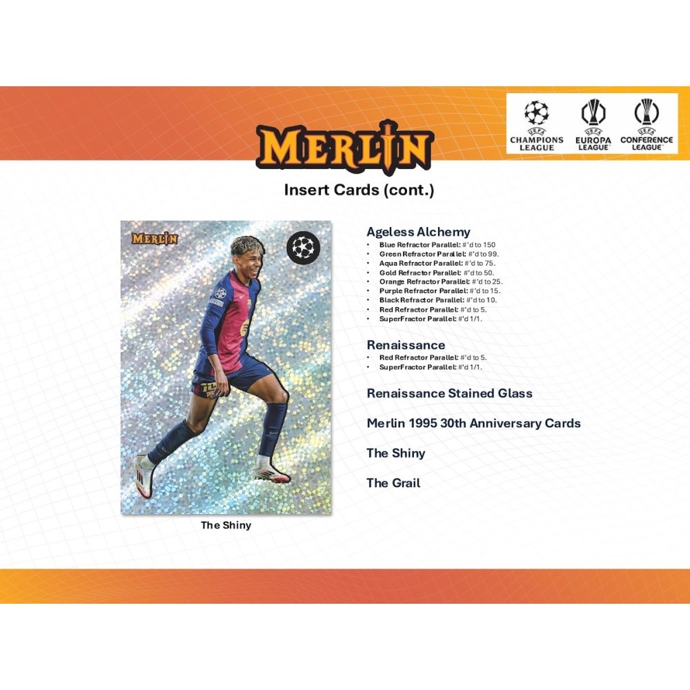 2024-25 Topps UEFA Club Competitions Merlin Chrome Soccer Hobby
