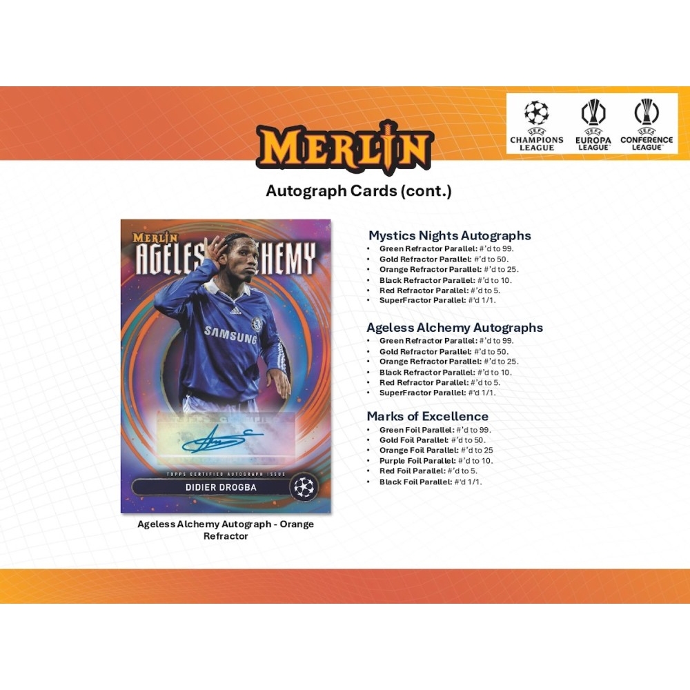 2024-25 Topps UEFA Club Competitions Merlin Chrome Soccer Blaster