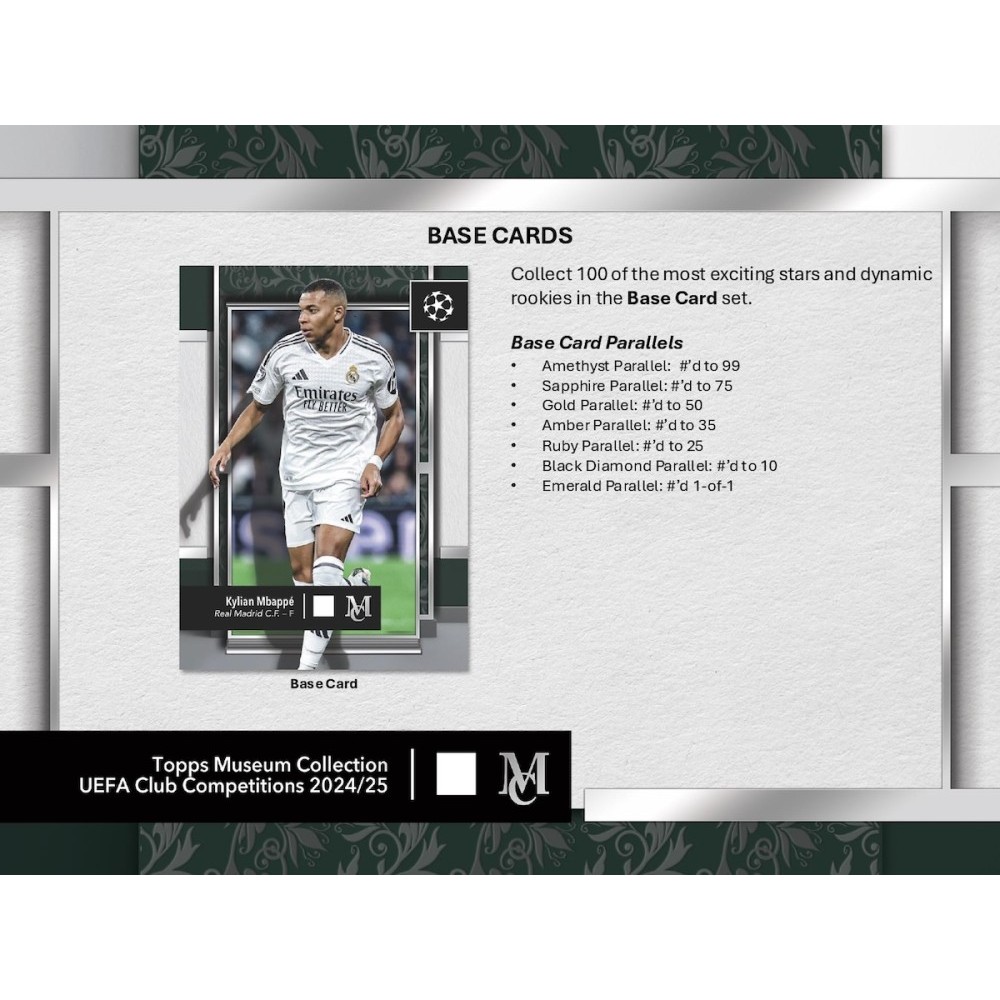2024-25 Topps UEFA Club Competitions Museum Collection Soccer