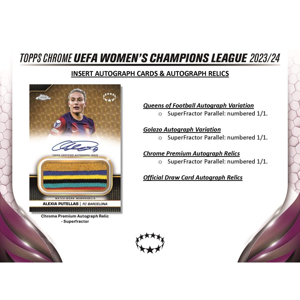 2023-24 Topps Chrome UEFA Women's Champions League Soccer Hobby 12