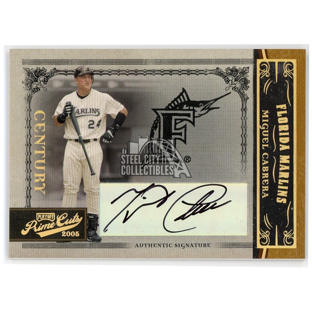 Miguel Cabrera 2005 Donruss Playoff Prime Cuts Century Autograph