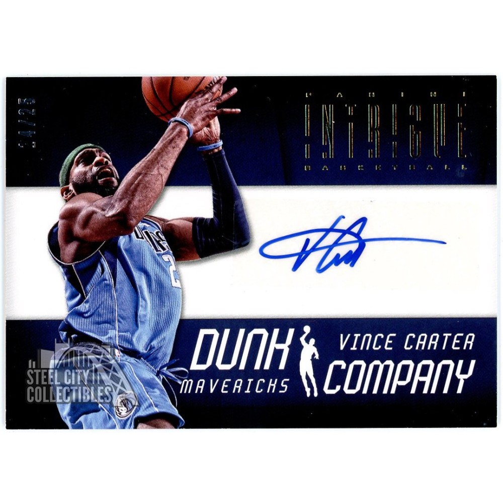 Vince Carter 2012-13 Panini Intrigue Dunk Company Gold Autograph