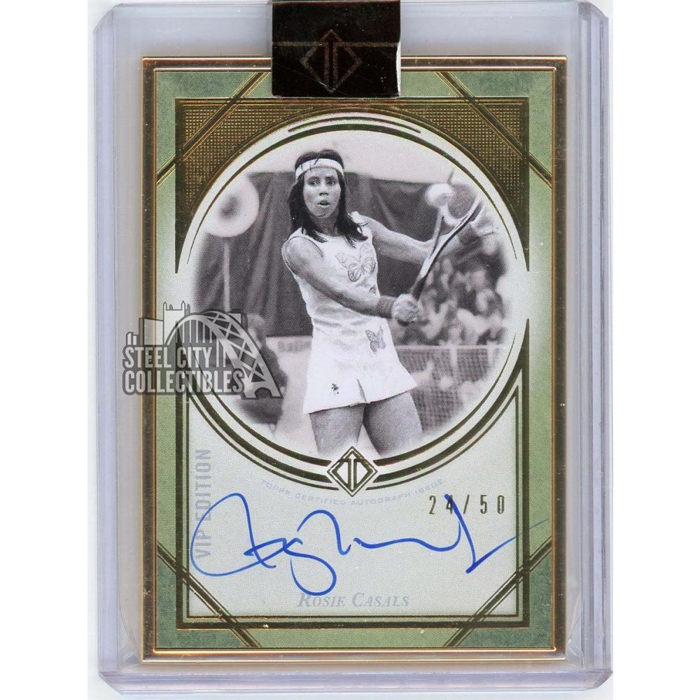 Rosie Casals 2021 Topps Transcendent HOF VIP Autograph Card #ITHF