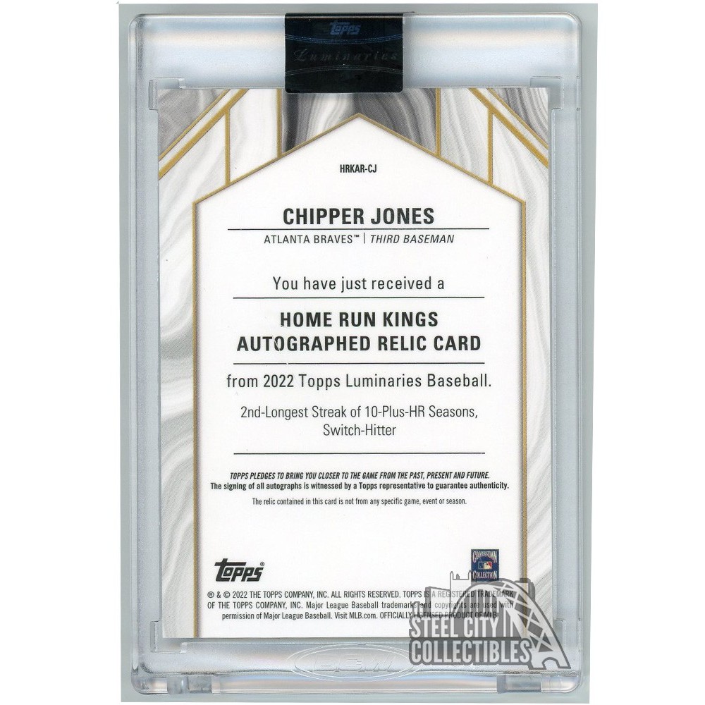 未開封品 TOPPS MLBカード LUMINARIES CHIPPER JONES ATLANTA BRAVES 06/15 #HRK-CJ 送料無料 中古 IT1 Topps 未開封品 TOPPS MLBカード LUMINARIES CHIPPER JONES