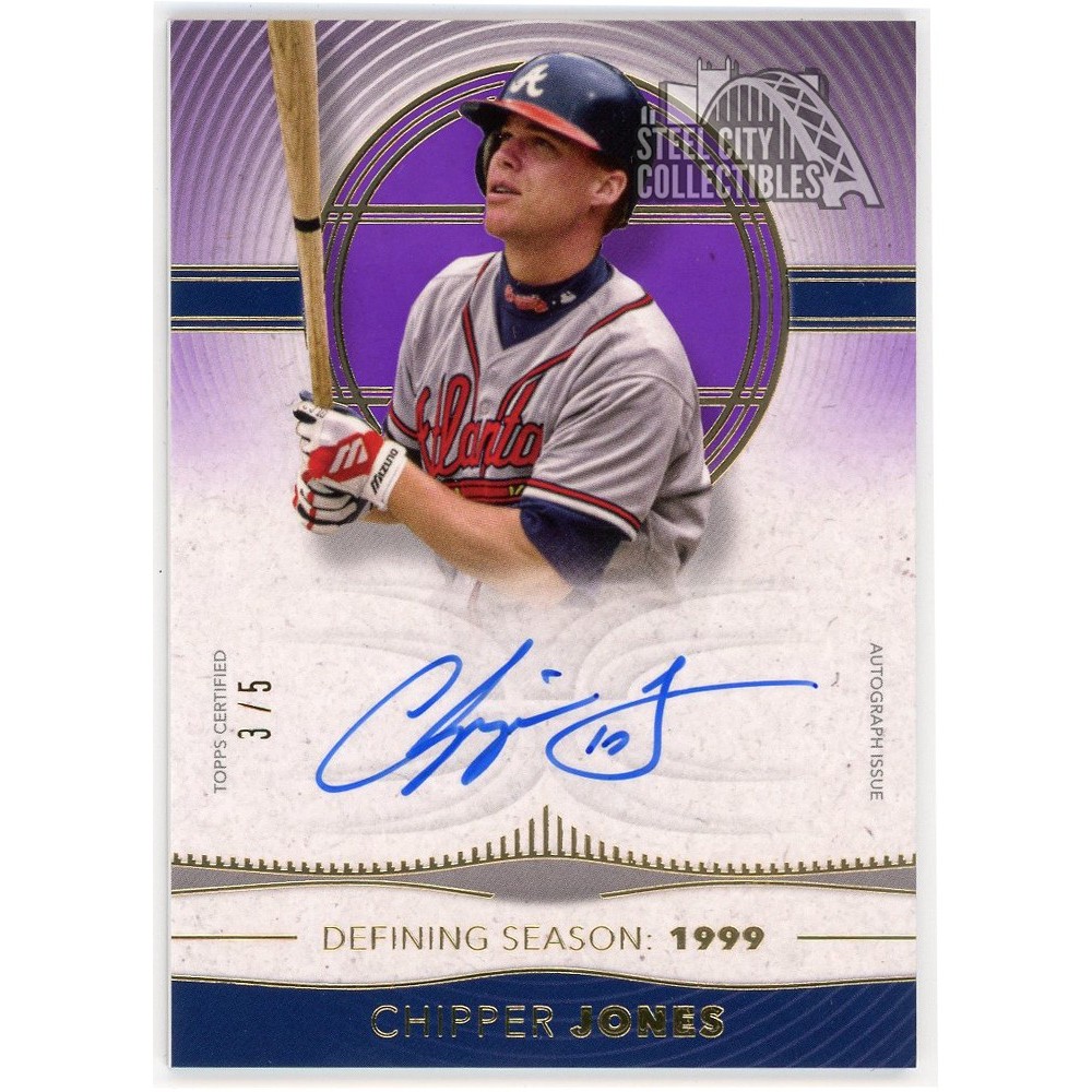 Chipper Jones 2021 Topps Definitive Collection Auto 10枚限定 直筆 Chipper Jones 2021 Topps Definitive Collection Auto 10枚限定 直筆