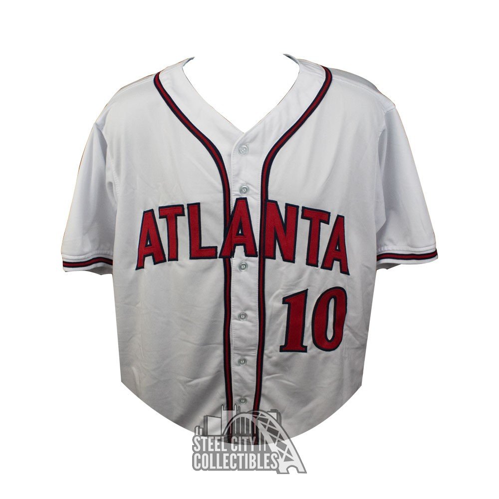 Chipper Jones MLB Authenticated and Autographed Home Jersey