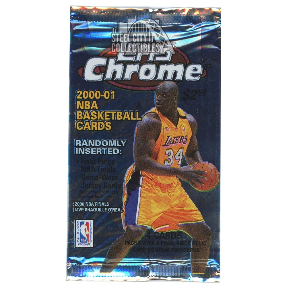 200001 Topps Chrome Basketball Retail Pack Steel City Collectibles