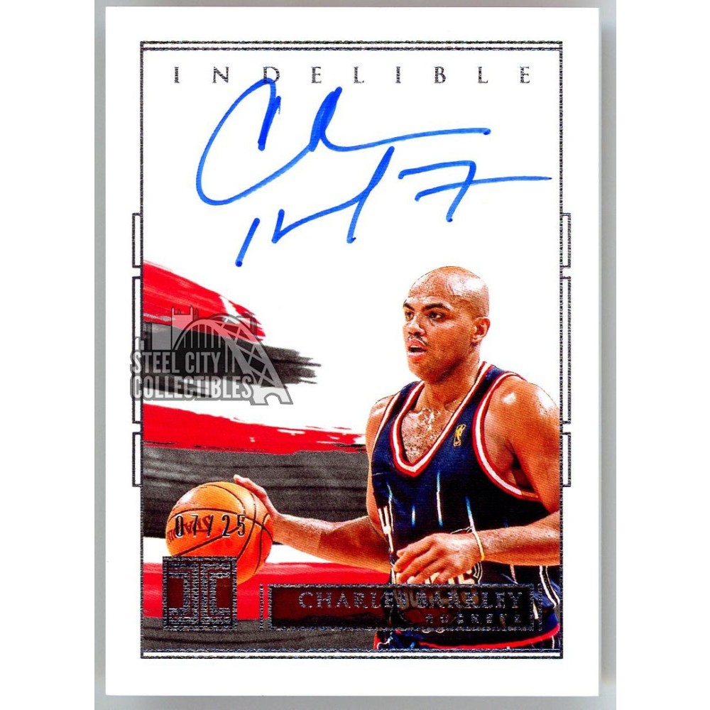 Charles Barkley 2020-21 Panini Impeccable Indelible Autograph Card