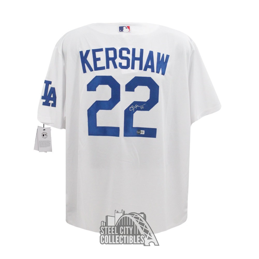 Clayton Kershaw Autographed Los Angeles Dodgers Nike Baseball