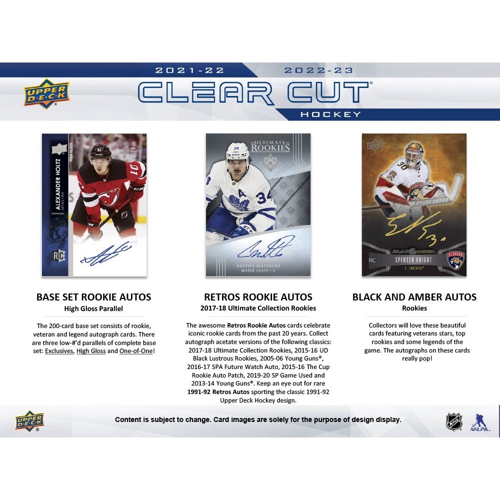 2022-23 Upper Deck Clear Cut Hockey Hobby 30-Box Case