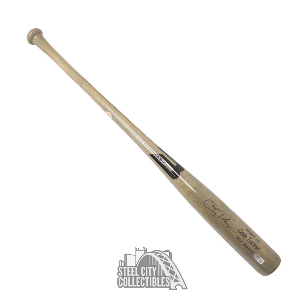 Cole Tucker Autographed Game Issued Baseball Bat BAS Steel City