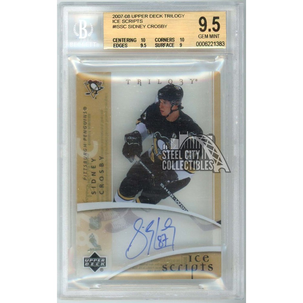 Sidney Crosby 2007-08 Upper Deck Trilogy Ice Scripts Autograph