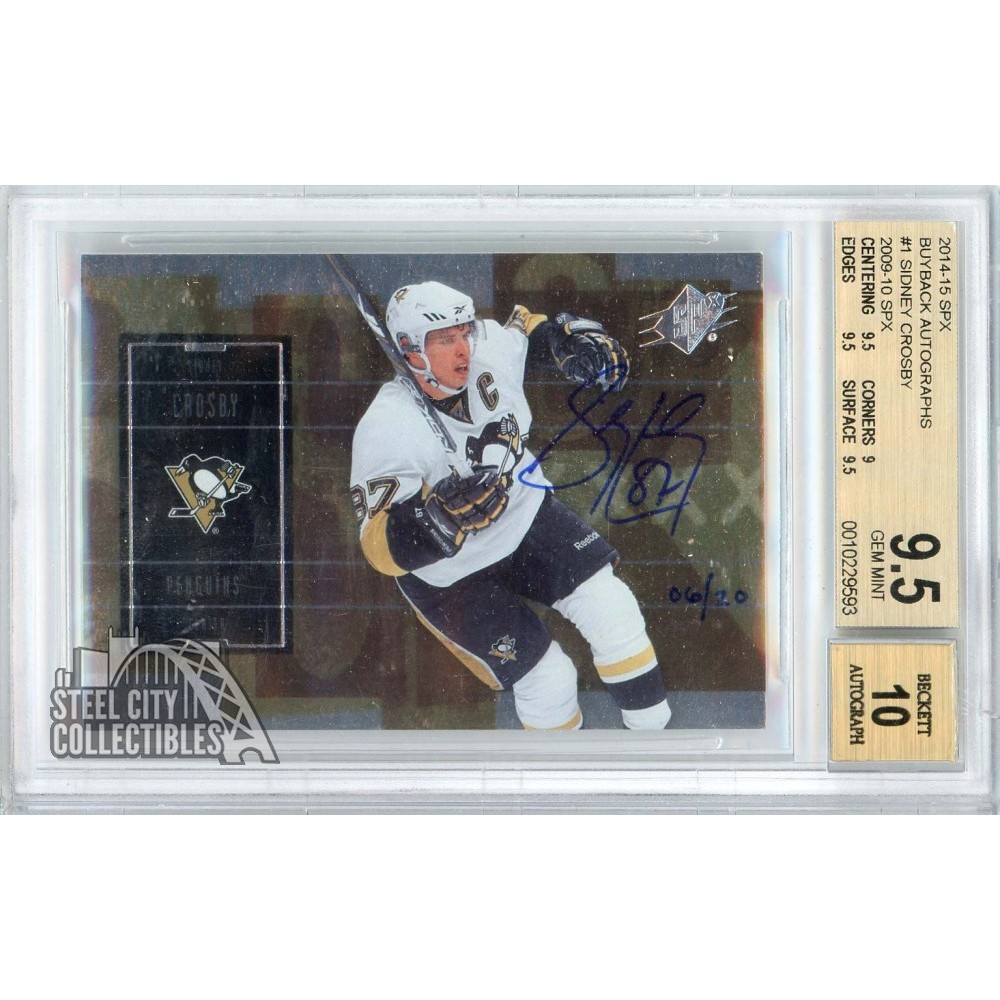Sidney Crosby 2014-15 Upper Deck SPX 2009-10 Buyback Autograph