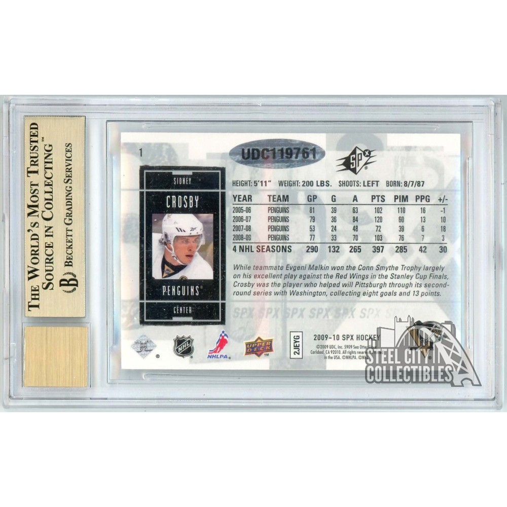 Sidney Crosby 2014-15 Upper Deck SPX 2009-10 Buyback Autograph