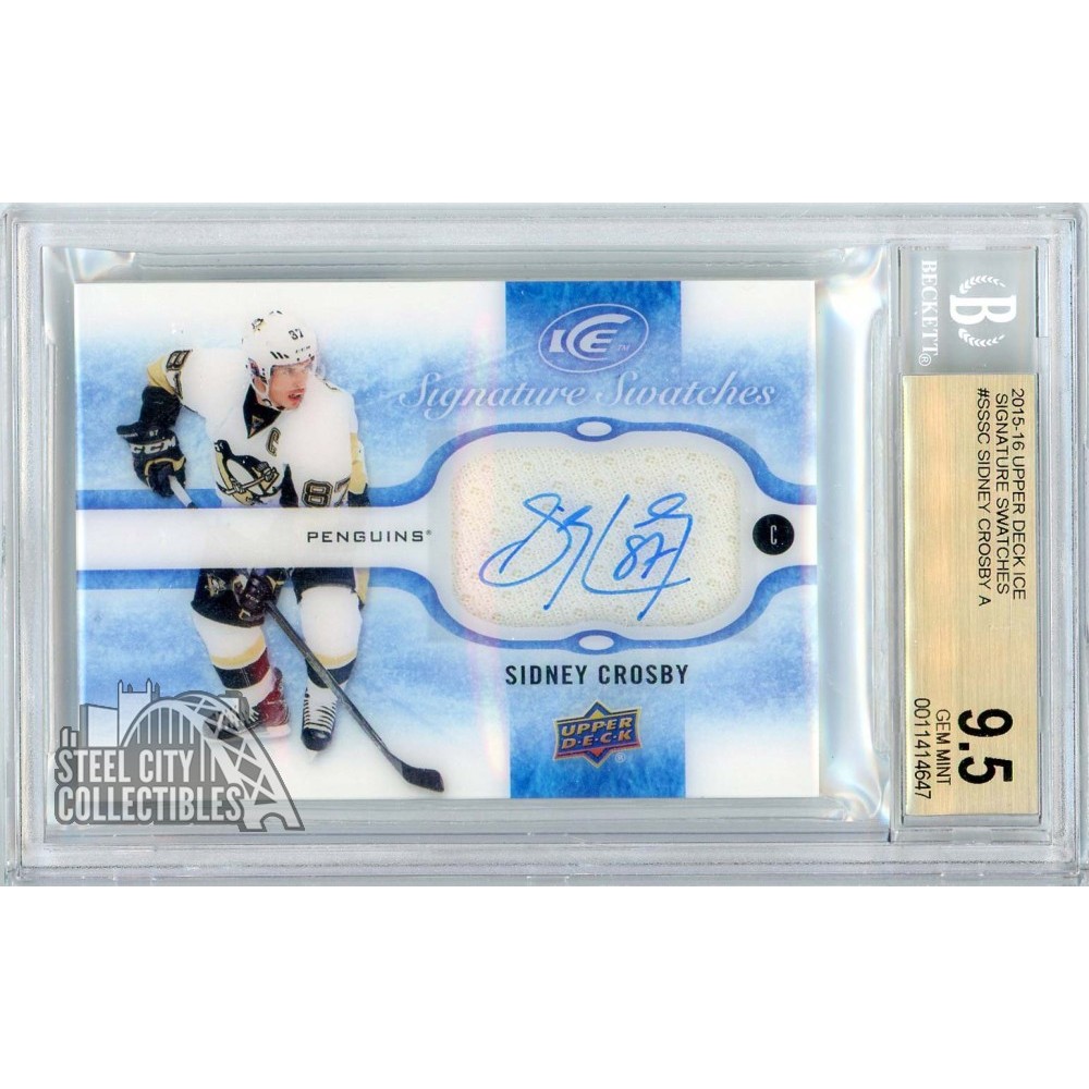 Sidney Crosby 2015-16 Upper Deck Ice Signature Swatches Autograph