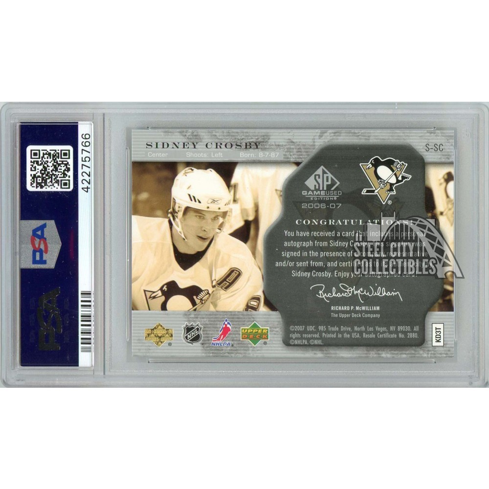 Sidney Crosby 2006-07 Upper Deck SP Game Used Significance