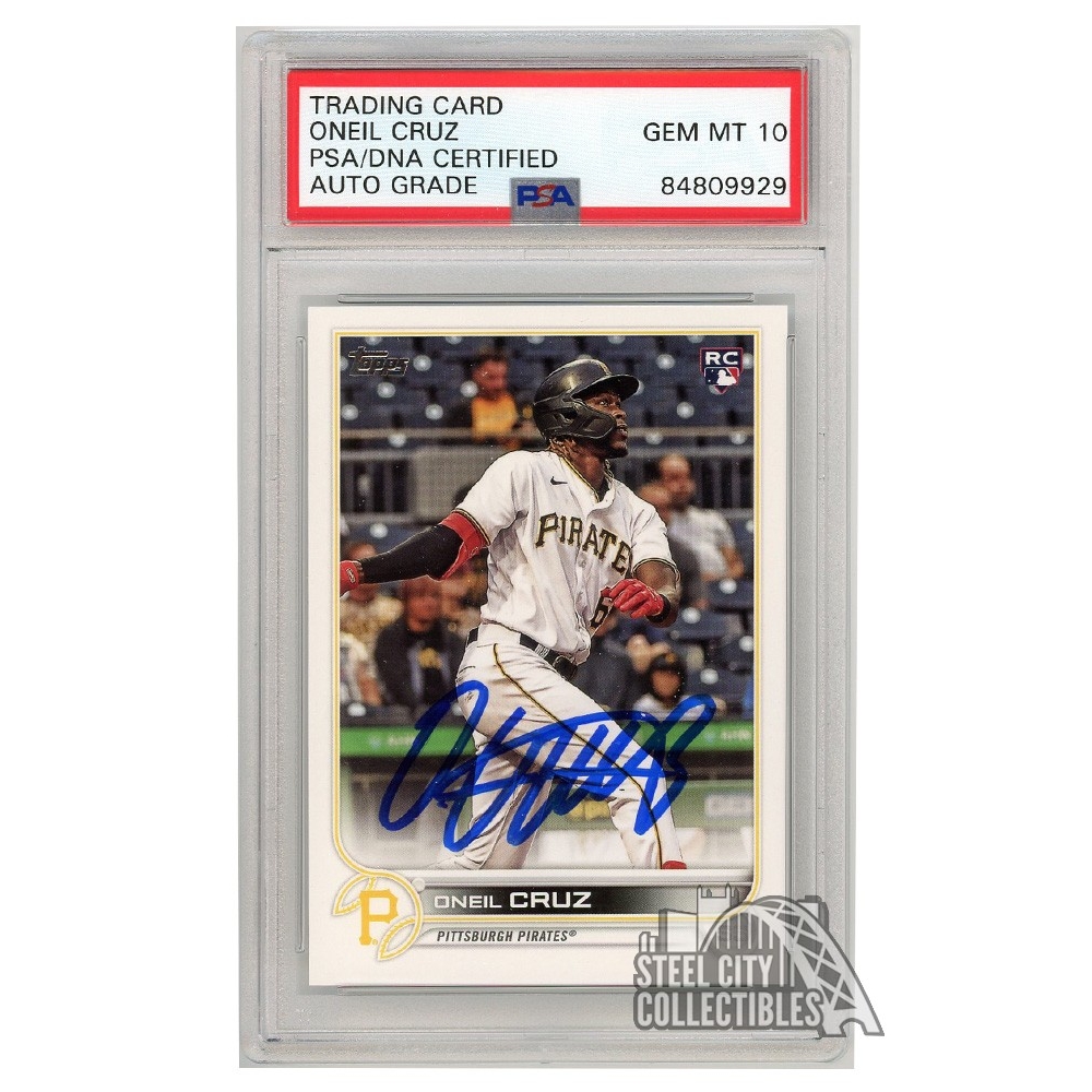 Oneil Cruz 2022 Topps Series 2 Autograph Rookie Card 537 PSA/DNA 10