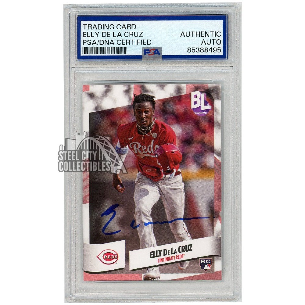 【貴重】_ＰSA9鑑定品_ELLY DE LA CRUZ_直筆オンカードサイン Elly De La Cruz 2024 Topps Big League Autograph Rookie Card #51
