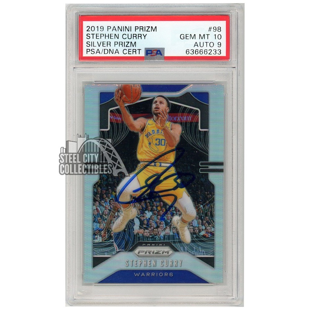 その他 2019 Silver Prizm Stephen Curry PSA 10 Stephen Curry 2019-20 Panini Prizm Silver Autograph #98 PSA 10
