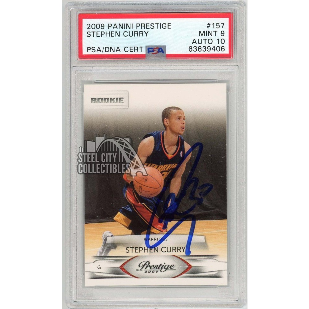 Stephen Curry 2009-10 Panini Prestige Autograph Rookie Card #157