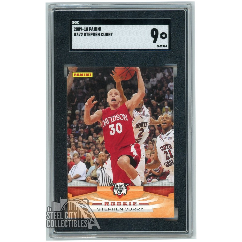 Stephen Curry 2009-10 Panini Rookie Card #372 SGC 9 Mint
