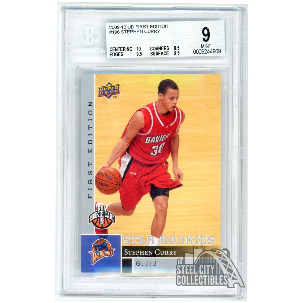Stephen Curry 2009-10 Upper Deck First Edition Star Rookies BGS 9
