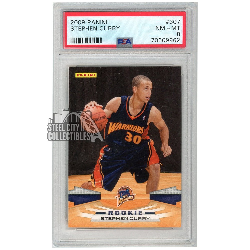 Stephen Curry 2009-10 Panini Rookie #307 PSA 8 | Steel City