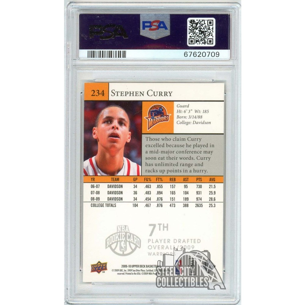 Stephen Curry 2009-10 Upper Deck Autograph 