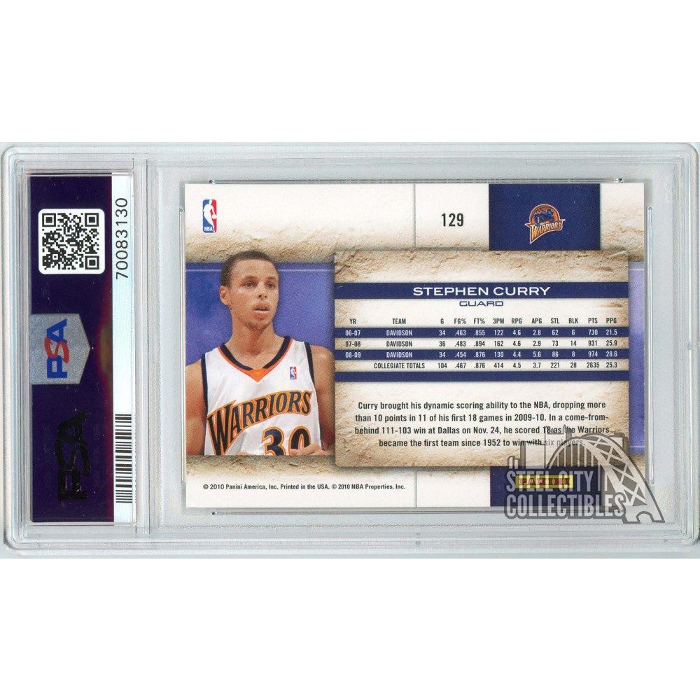 Stephen Curry 2009-10 Panini Studio Autograph 