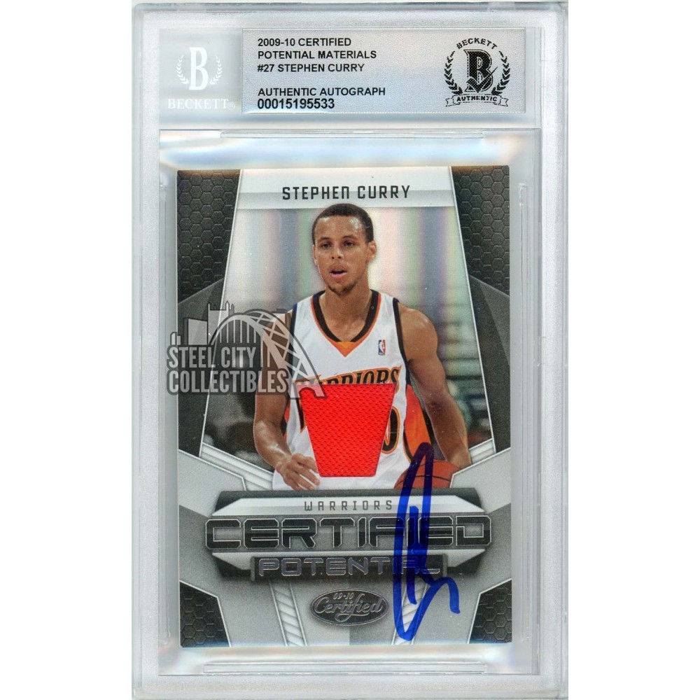 Stephen Curry 2009-10 Panini Certified Potential Jersey Autograph