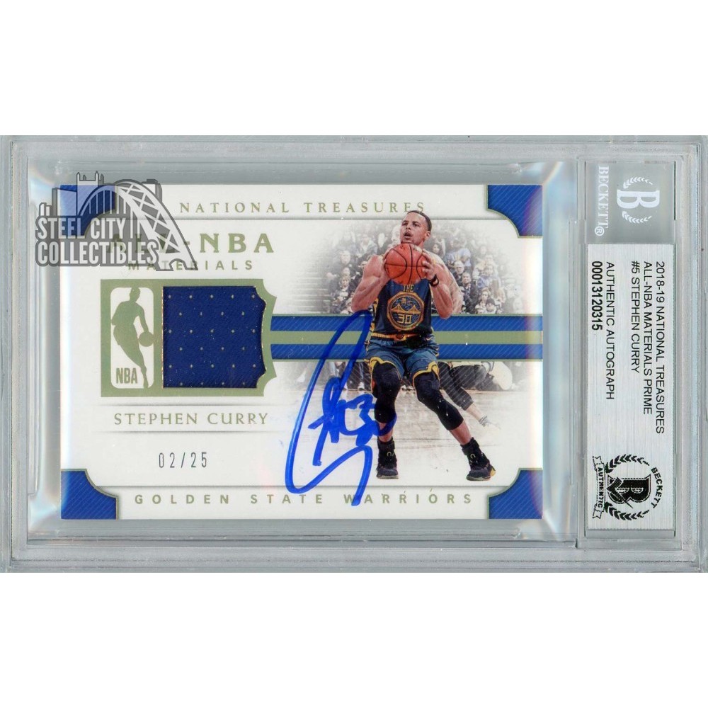Stephen Curry 2018-19 Panini National Treasures All-NBA Jersey