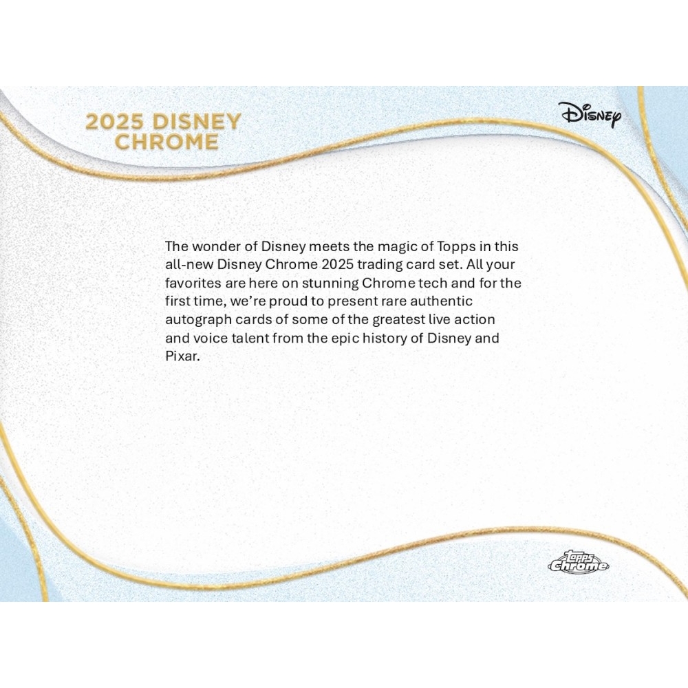 2025 Topps Disney Chrome Hobby Pack | Steel City Collectibles