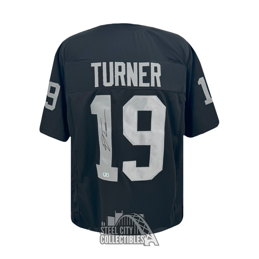DJ Turner Autographed Las Vegas Custom Black Football Jersey BAS