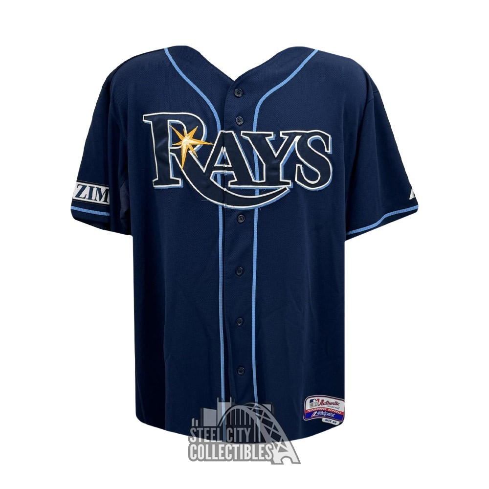 David Price Game Used Tampa Bay Rays Navy Baseball Jersey - MEARS - MLB