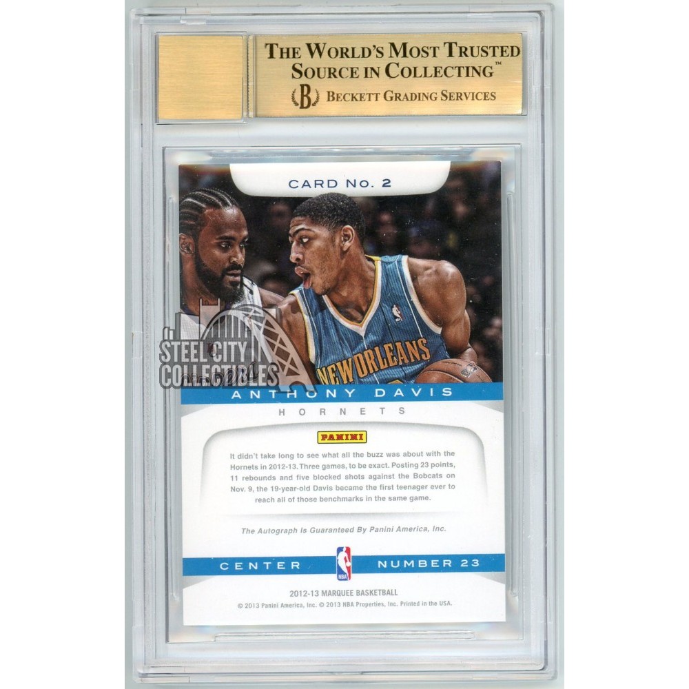 Anthony Davis 2012-13 Panini Marquee Rookie Autograph Card #2 BGS