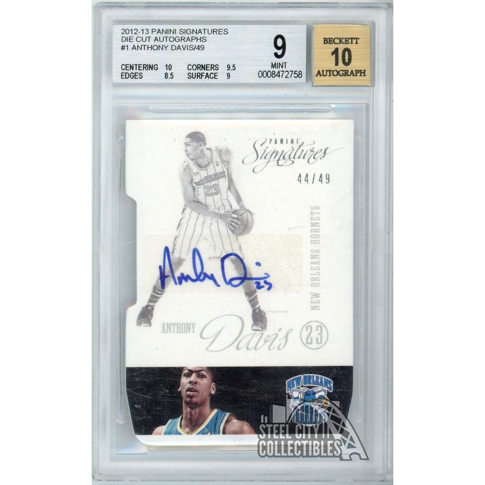 Anthony Davis 2012-13 Panini Signatures Die-Cut Rookie Autograph
