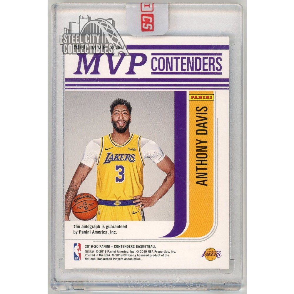 Anthony Davis 2019-20 Panini Contenders MVP Bronze Autograph Card