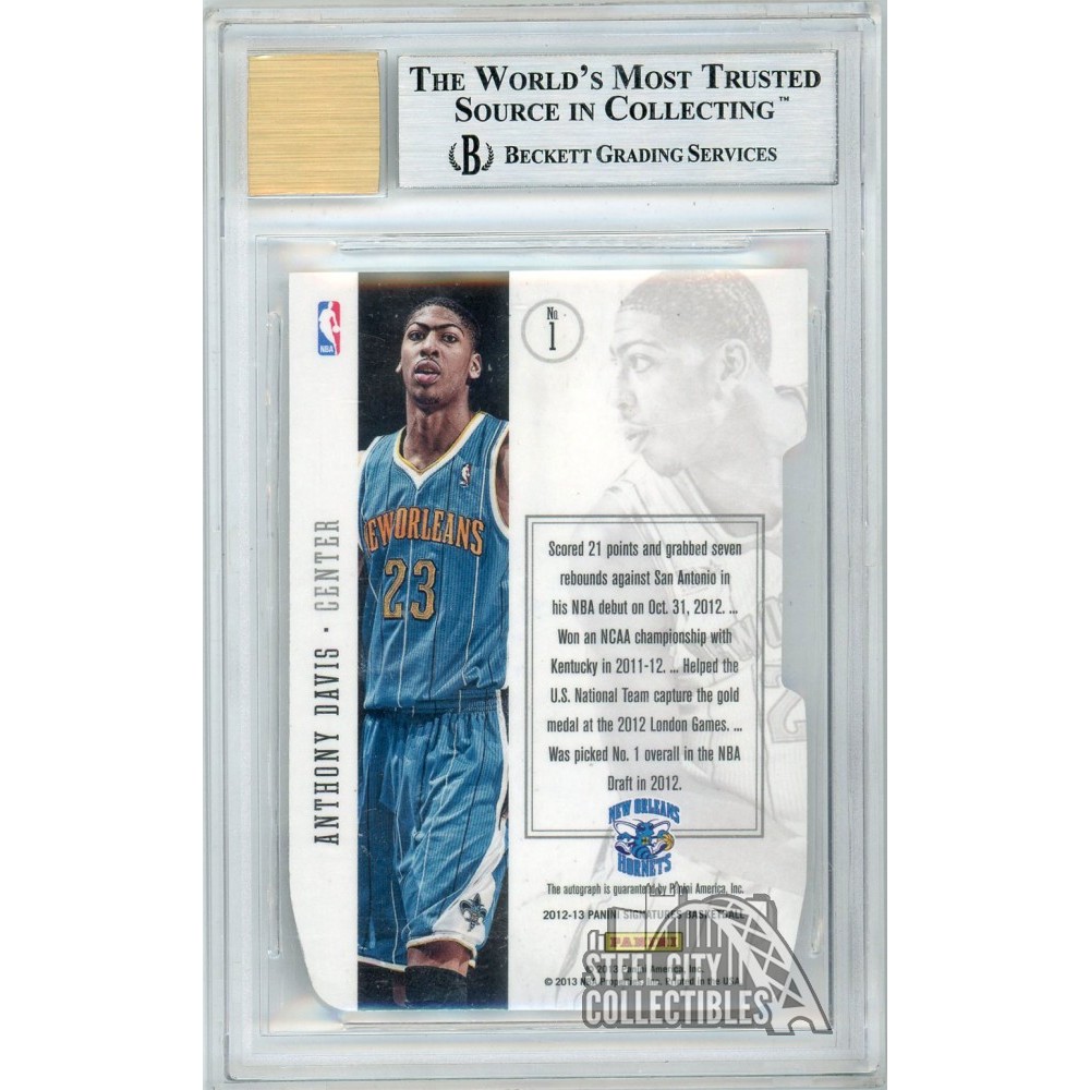 Anthony Davis 2012-13 Panini Signatures Die-Cut Rookie Autograph
