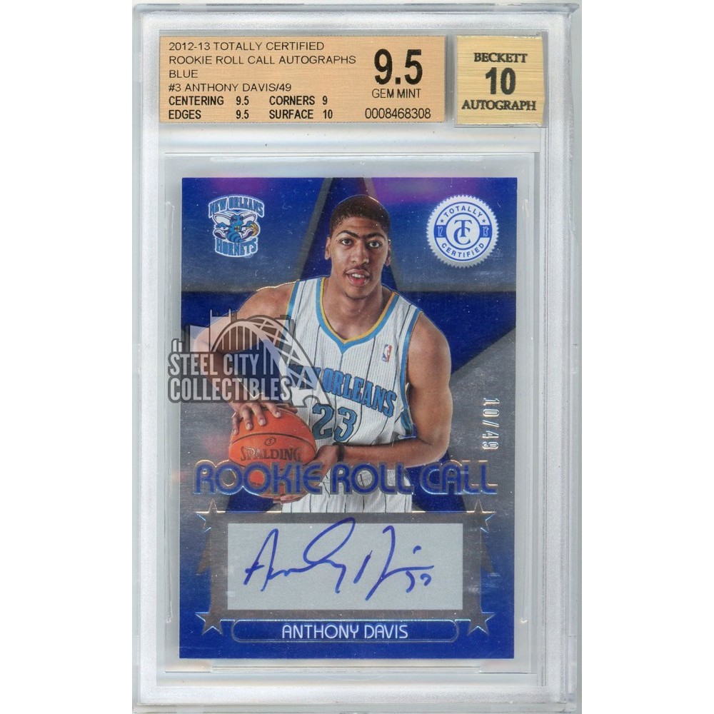 Anthony Davis 2012-13 Panini Totally Certified Rookie Roll Call Blue ...