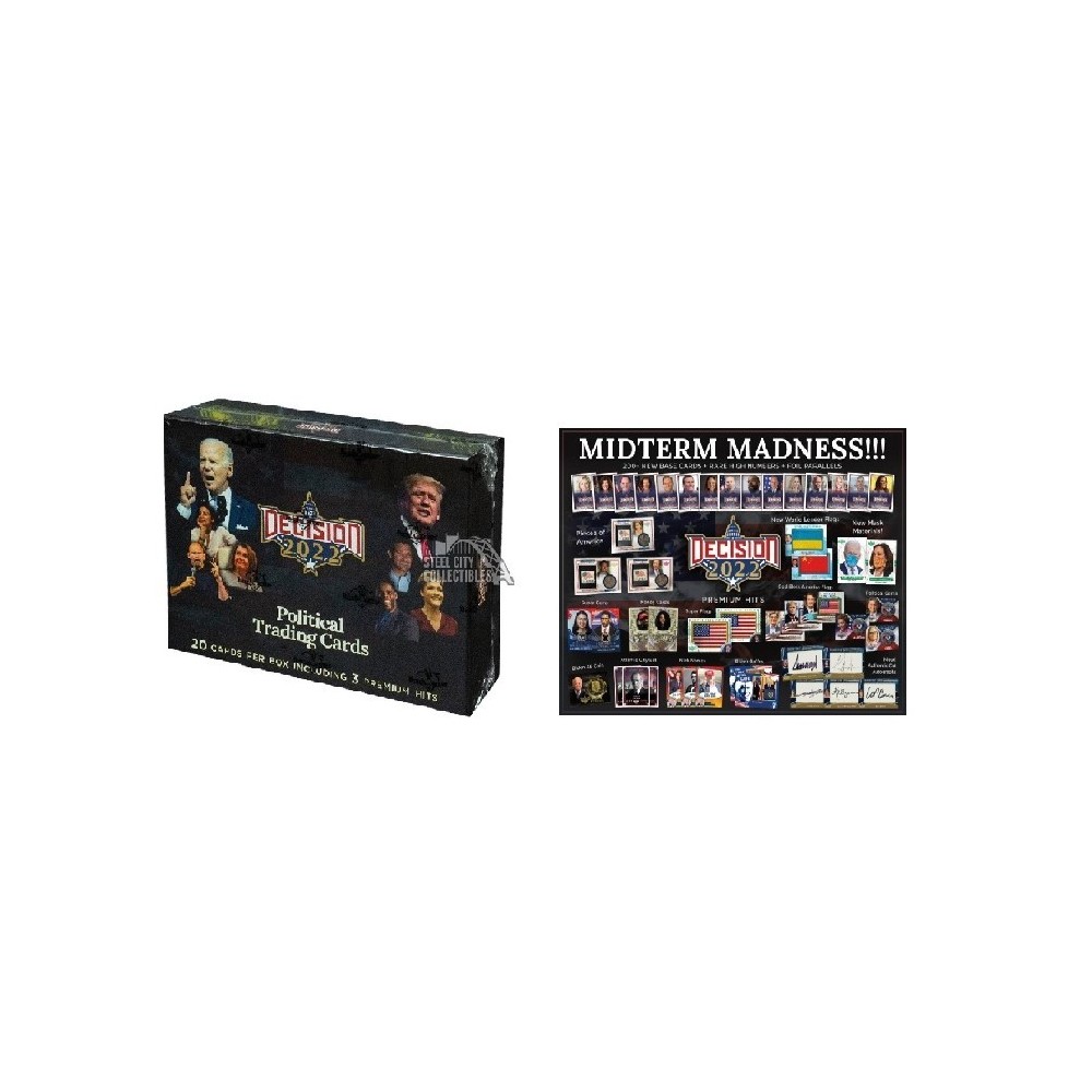 2022 Decision Political Trading Cards Hobby 3Box Random Hit Group