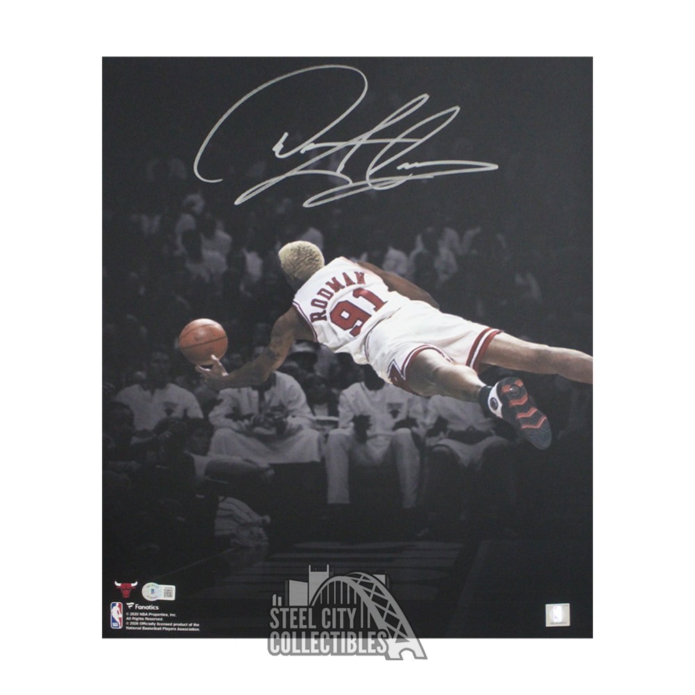 Autographed/Signed Dennis Rodman Chicago White Basketball Jersey JSA COA at  's Sports Collectibles Store